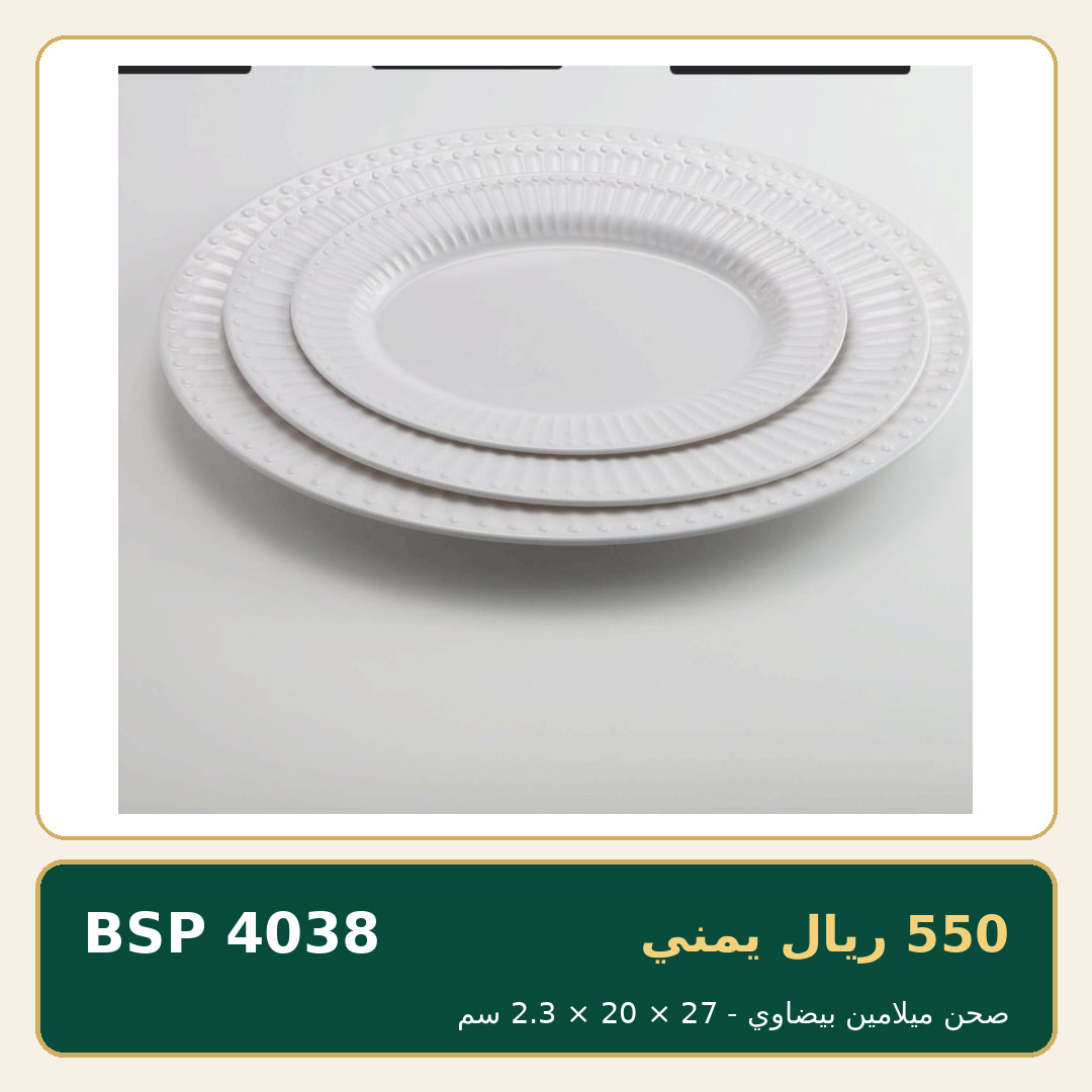 صحن ميلامين بيضاوي — صورة 1