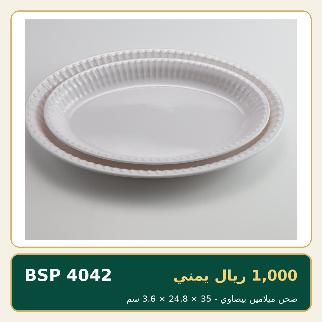 صحن ميلامين بيضاوي — صورة 1